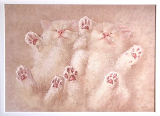 Pink cat paws