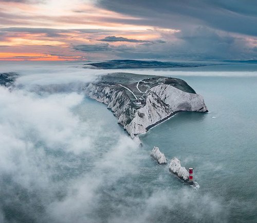 'The Yin & Yang' The Needles Isle of Wight Giclée Fine Art Print by Chad Powell