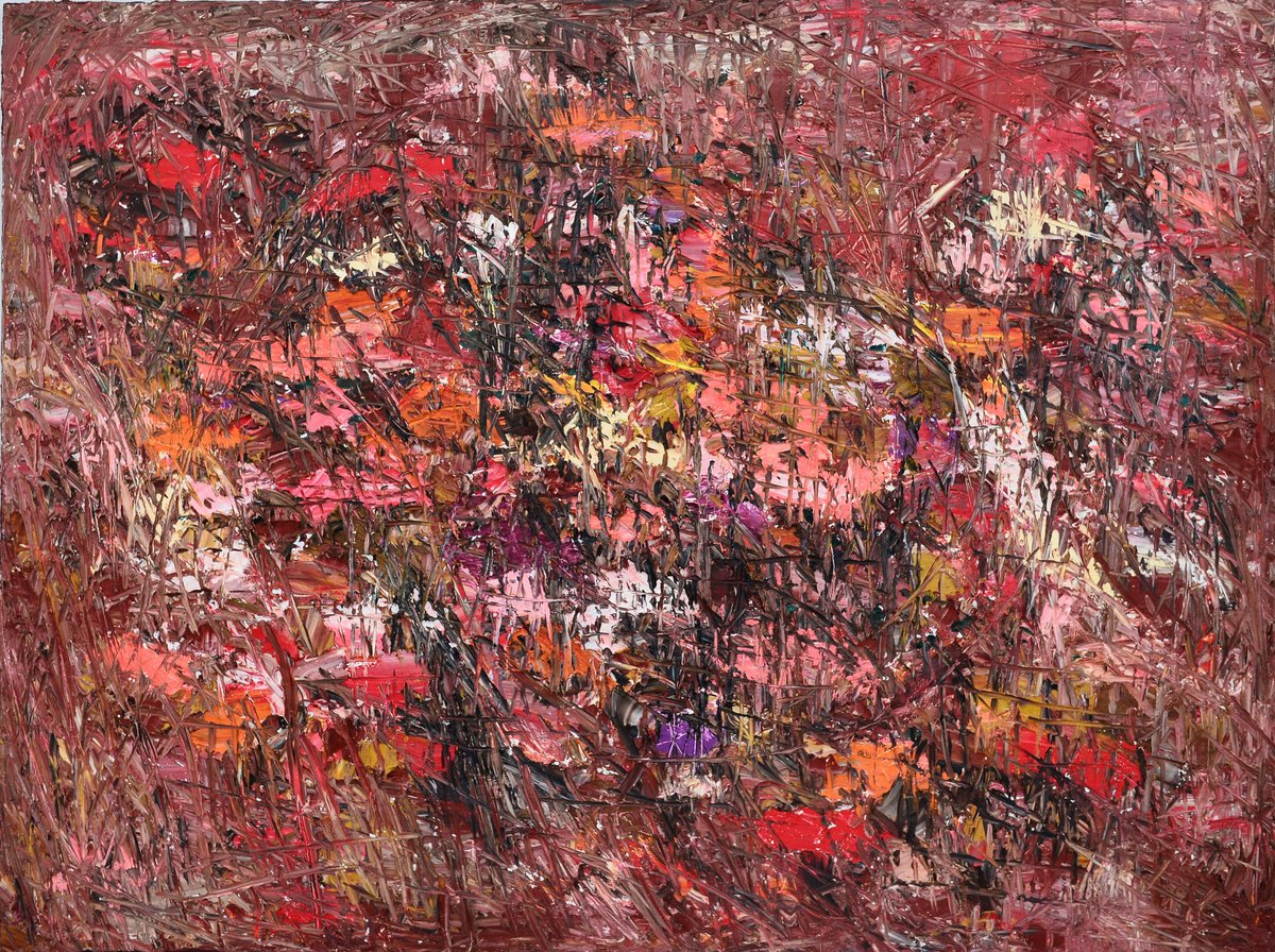Wildflowers Of Ngari By Min Wang, 47 X 35, Artwork For Sale On Artfinder