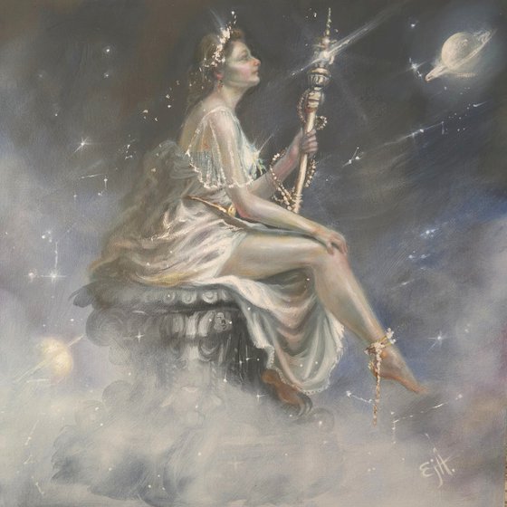 Gloriana, Celestial Realism Oil Painting