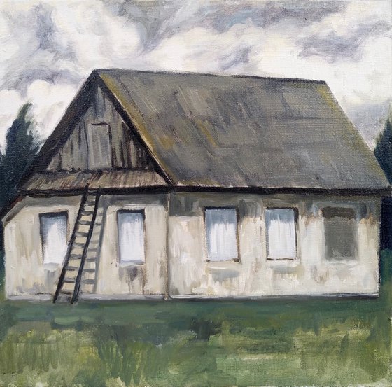 The house with white windows