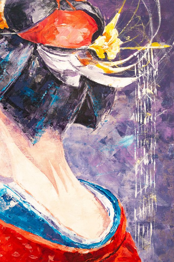 Woman in a kimono