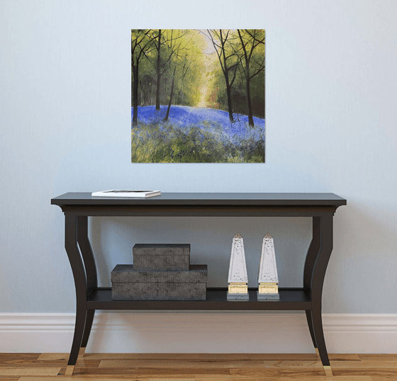 Warm light Through Bluebells