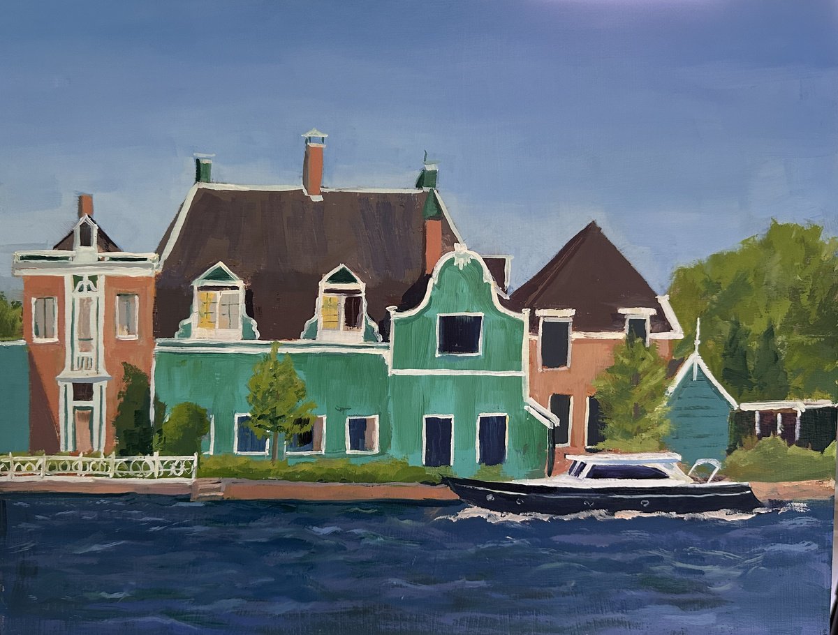 On The Zaan By Toni Swiffen, 14 X 11, Artwork For Sale On Artfinder