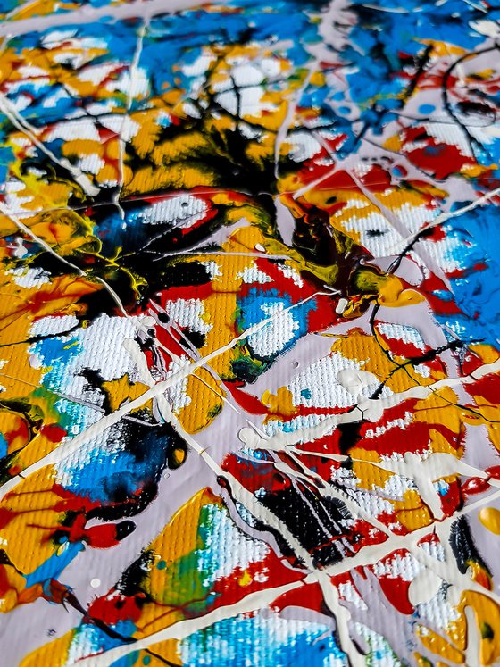 - Tematia - Style of JACKSON POLLOCK. Abstract Expressionism Painting.