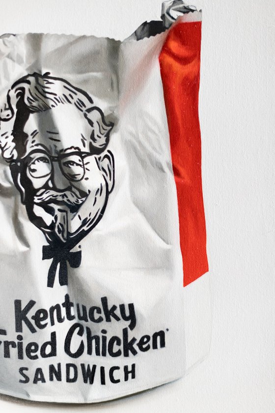 Crumpled KFC  bag "back in NYC"