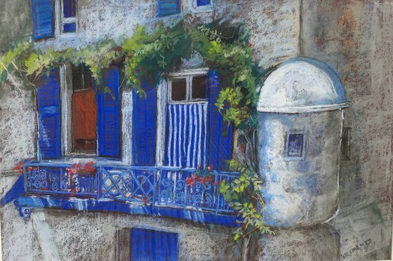 French Blue Shutters