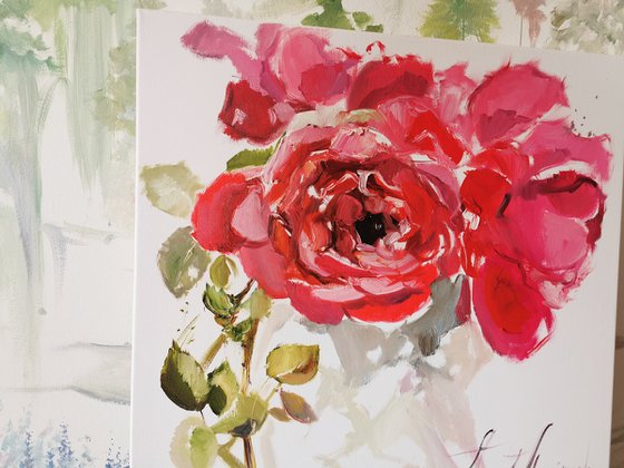Poppy Flowers Oil Painting