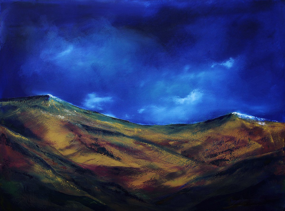 Abstract Oil Painting By Richard Manning, 40 X 30", Landscape-38, Original Artwork