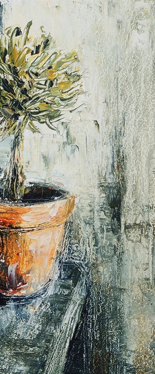 Etude still life "Olive tree" by Yana Dulger