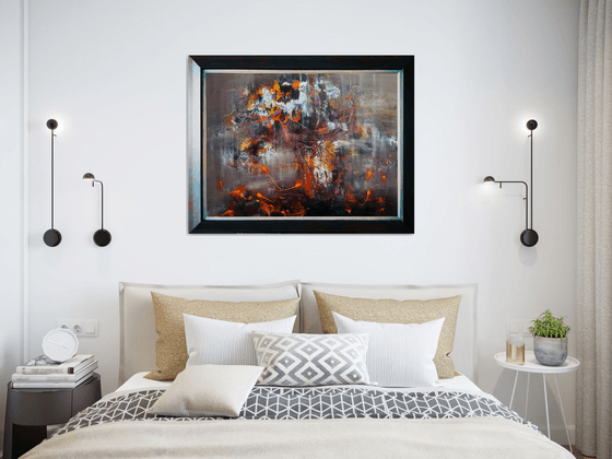 Stunning framed autumun colors ghostlly enigmatic still life by O KLOSKA