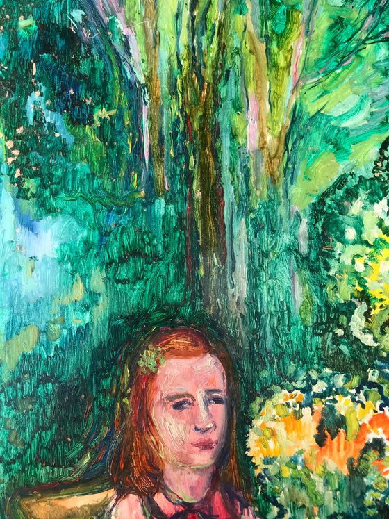 Girl in the garden