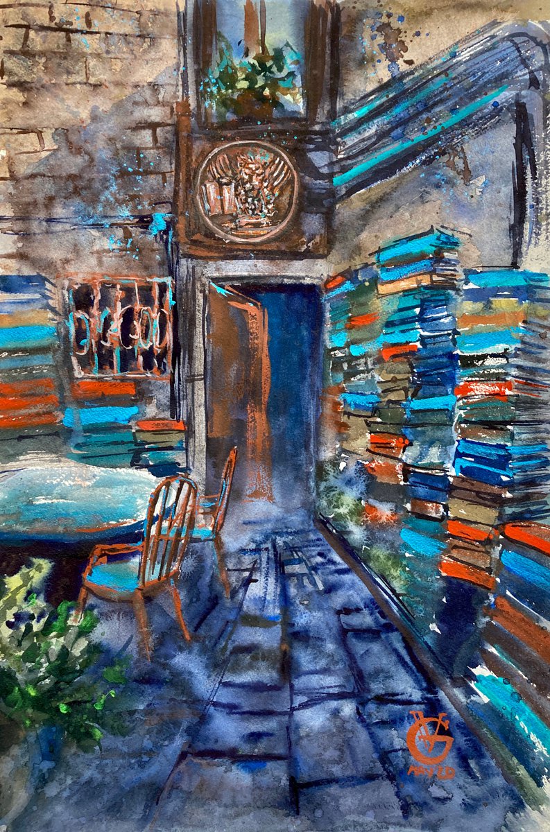 BOOKSHOP IN VENICE by Valeria Golovenkina