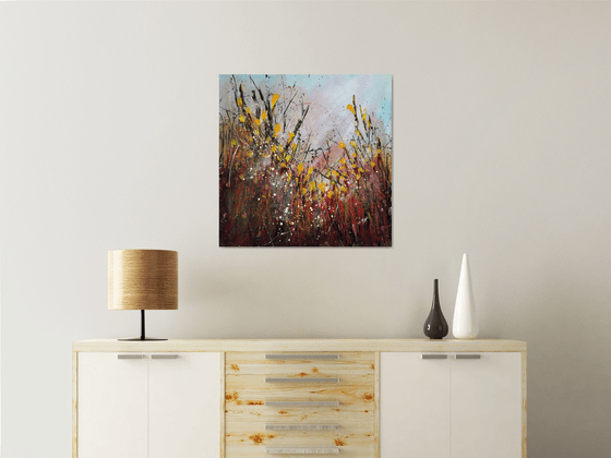 Fresh Start #2 -  Original abstract floral painting