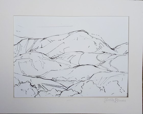 DIARY DRAWING  No. 4  Buttermere 04 09 18
