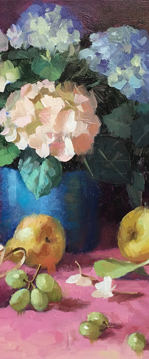 Still Life with Hydrangea by Ling Strube