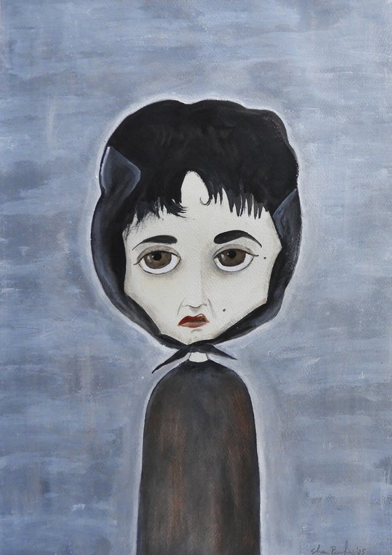 Woman with a beauty mark