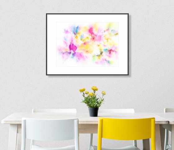 Colorful abstarct flowers