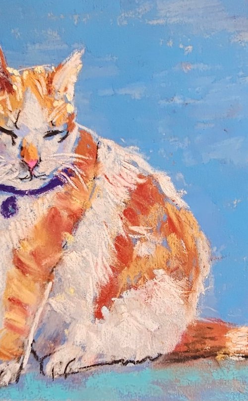 The ginger cat by Silvia Flores Vitiello
