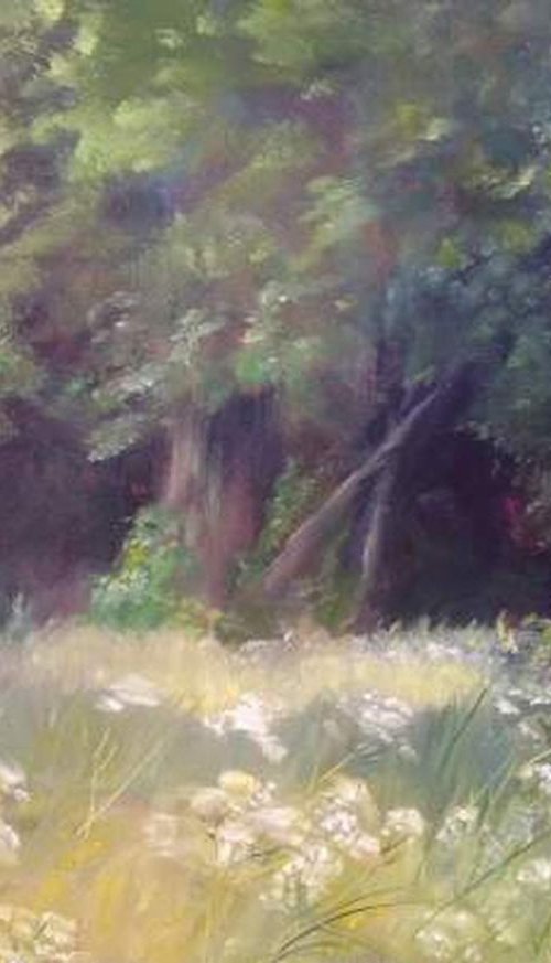 SPRING IN THE WOODS by BARBARA  HARLOW