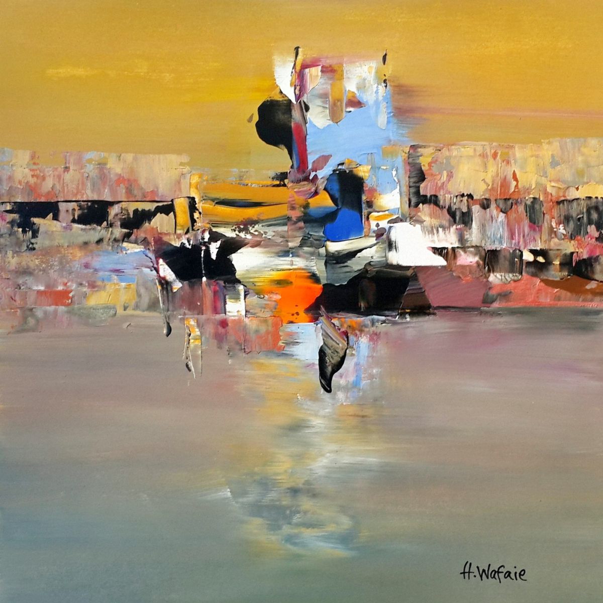 Abstract Acrylic Painting By Hesham Wafaie Artfinder