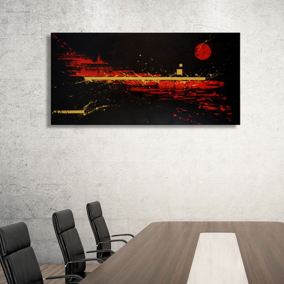 Gold 'n' Red (70 x 140 cm) XXL (28x52 inches)
