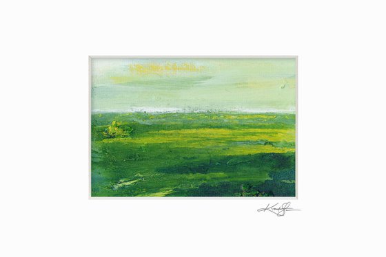 Mystical Land Collection 6 - 3 Textural Landscape Seascape Paintings by Kathy Morton Stanion