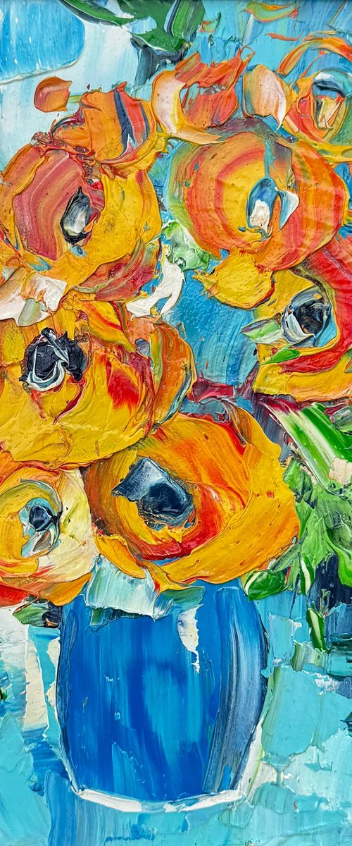 Vase in orange by Svitlana Andriichenko