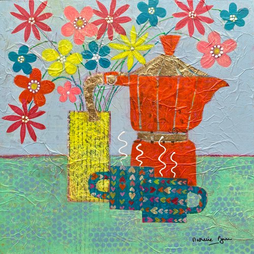 Coffee For Two by Nathalie Pymm Art