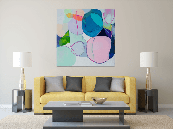 Pastel Abstract Painting