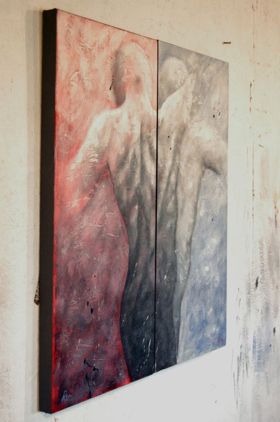 "Icarus - Rising". Diptych. Collection.