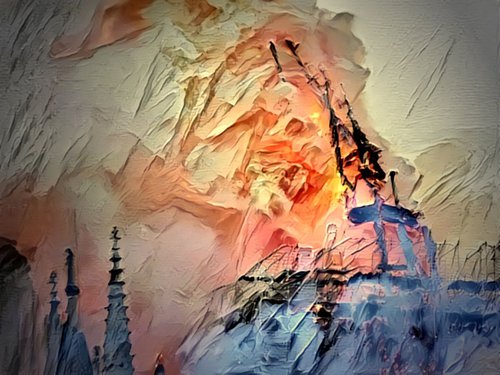 Incendie Notre-Dame de Paris N15 by Danielle ARNAL
