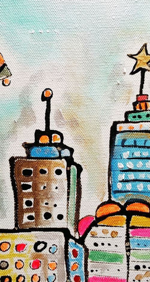 Magical Free Style City by Maria Luisa  Azzini