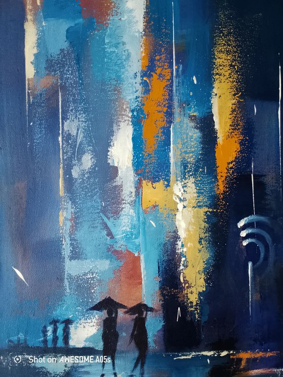 Midnight Rain Reflections