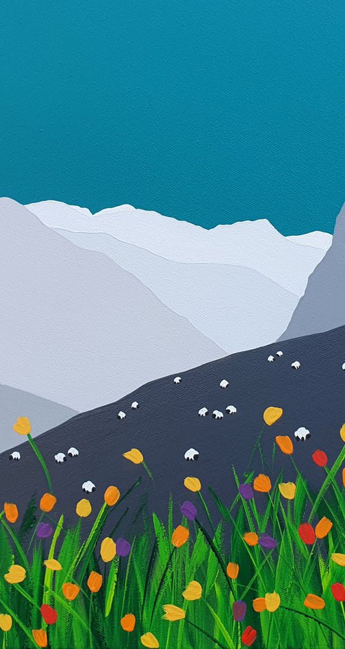 Causey Pike from High Spy, The Lake District by Sam Martin