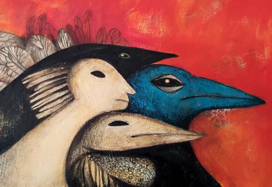 "Voices that aren't mine"