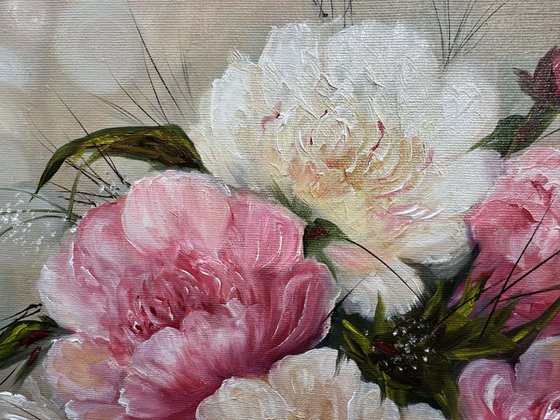 Blooms of Elegance- Peony Bouquet