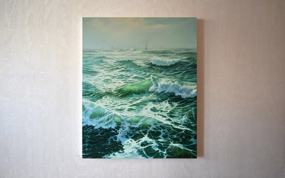A seascape with waves III