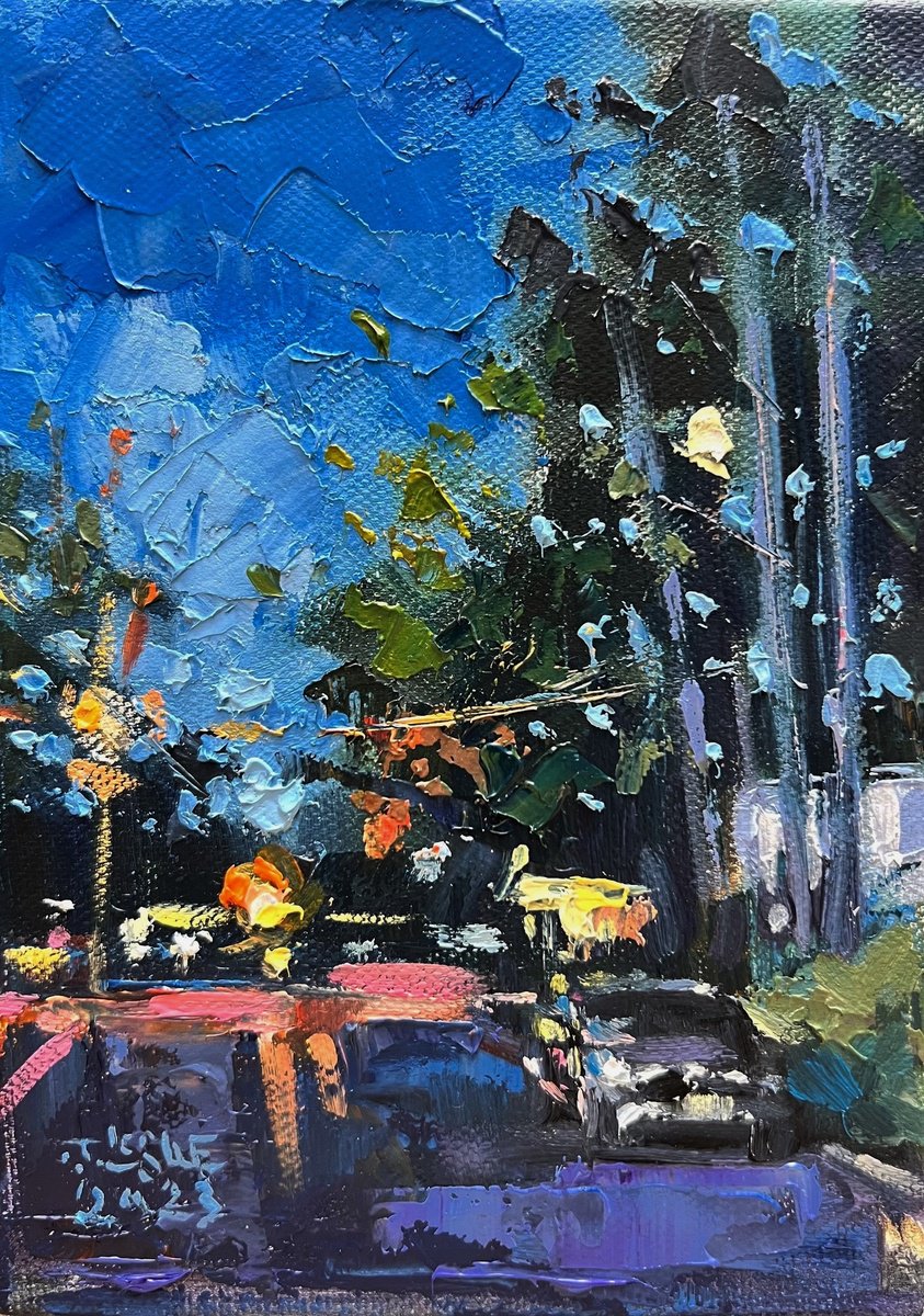 Dusk On Borden By Jimmy Leslie, 5 X 7, Artwork For Sale On Artfinder