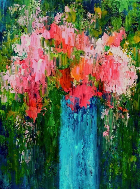 Bouquet on Blue IV