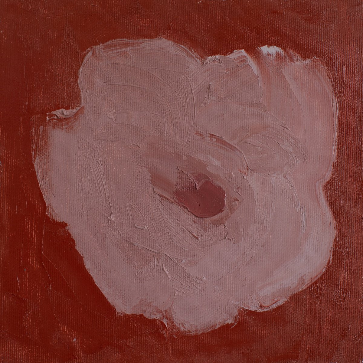 Abstract Botanical Oil Painting By Glib Franko, 9 X 9, #40, Original Artwork