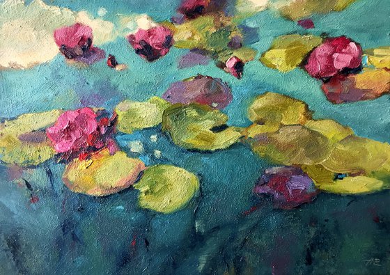Water lilies Oil Painting
