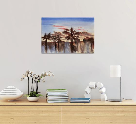 Warm Evening in Sicily Port