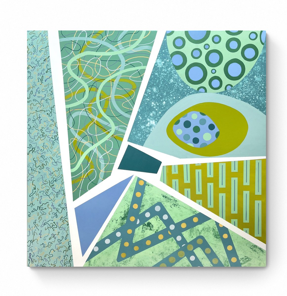  Surfaces Meeting 4 By Cristina Dalla Valentina, 39 X 39, Artwork For Sale On Artfinder