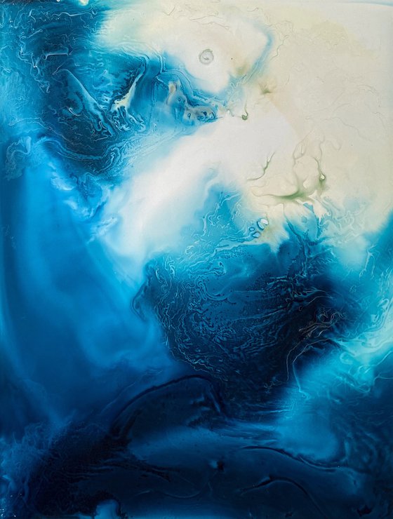 Abstract Ocean Fluid Art