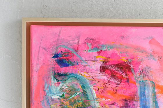 Dynamics - Pink Artwork / Small /Framed