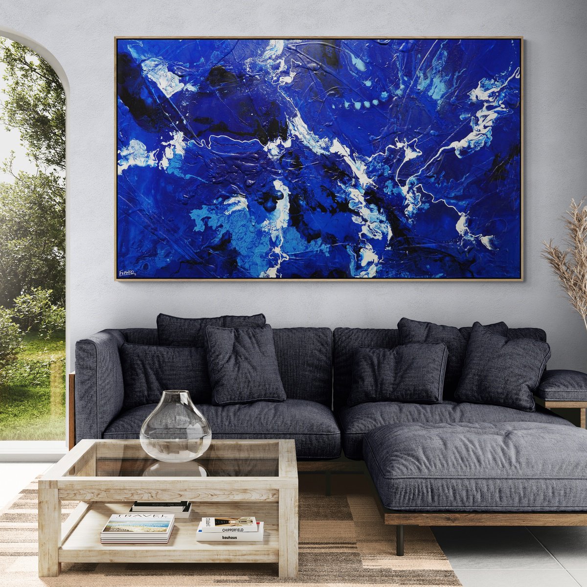 Into The Blue By Franko, 79 X 47, Artwork For Sale On Artfinder