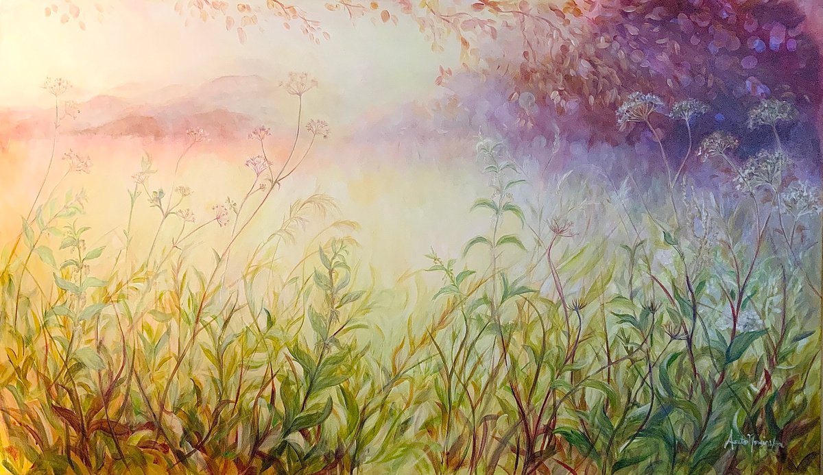 ’Vision’-Meadow painting by Anita Nowinska