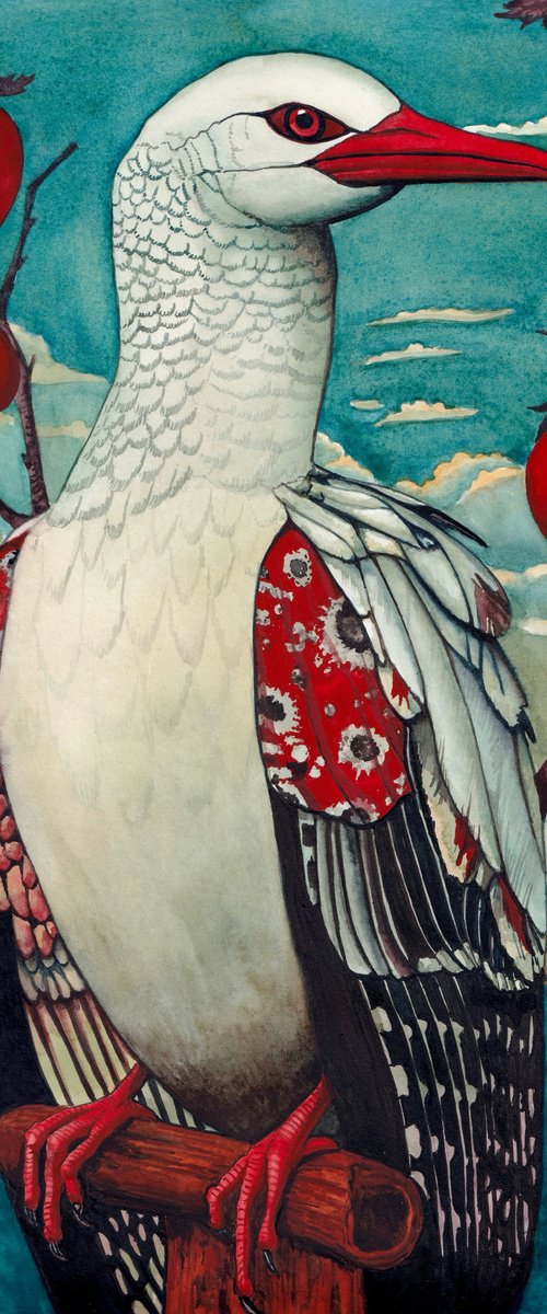 Well Dressed Bird 1 by Lisa Lennon