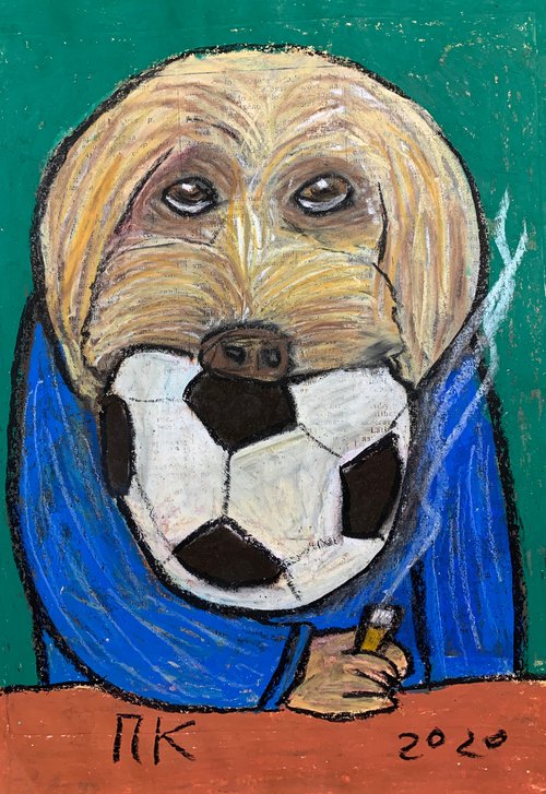 Smoking dog #63 by Pavel Kuragin